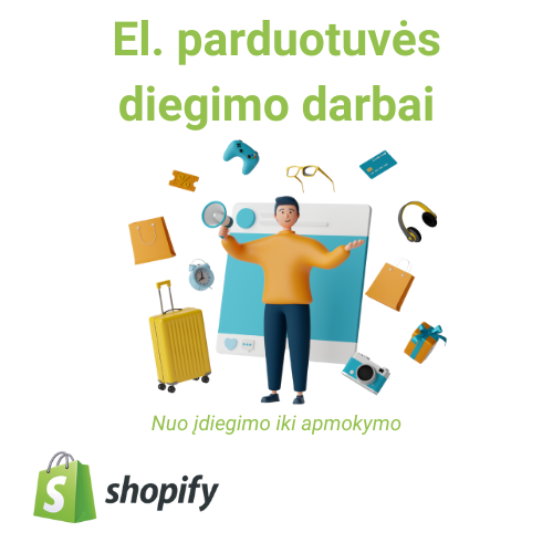 Internet store installation works on the Shopify platform.