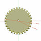Sprocket wheels set. Gear set. CNC routing, Laser cutting, 3D printing, Hand cut digital files: svg, dxf, pdf, jpg, stl