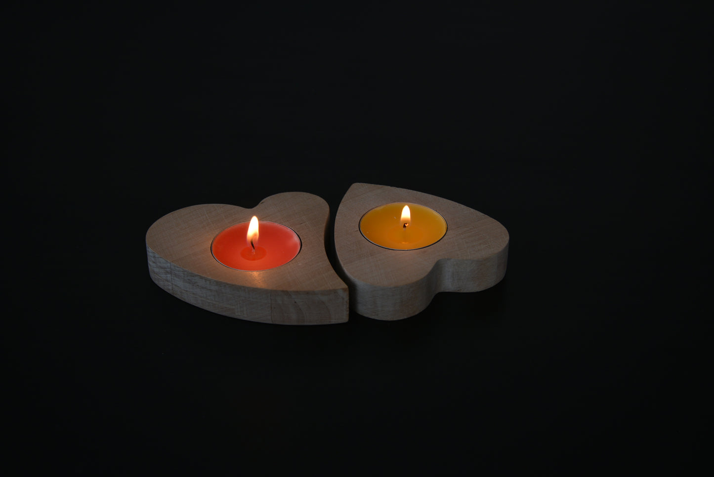 Arbatinės žvakidės - Širdutė (komplektas - 2vnt.)