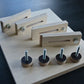 CNC clamp set 4 pcs. 15 mm. plywood
