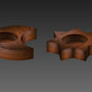 Wood tea light candle holders. Sun &amp; Moon. Digital files for CNC and 3D printing